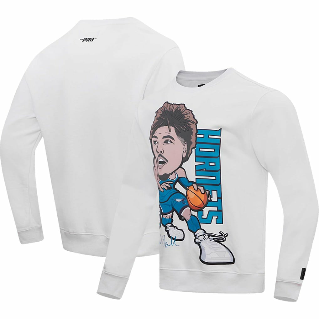 NBA - LaMelo Ball Charlotte Hornets Pro Standard Avatar Pullover Sweatshirt - White