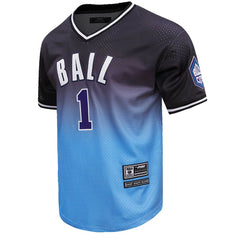 NBA - LaMelo Ball Charlotte Hornets Post Ombre Name & Number T-Shirt - Navy/Blue
