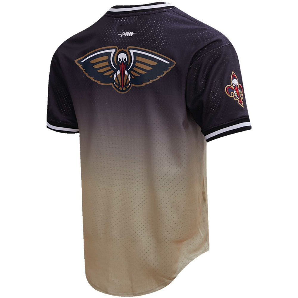 NBA - Zion Williamson New Orleans Pelicans Post Ombre Name & Number T-Shirt - Black/Gold