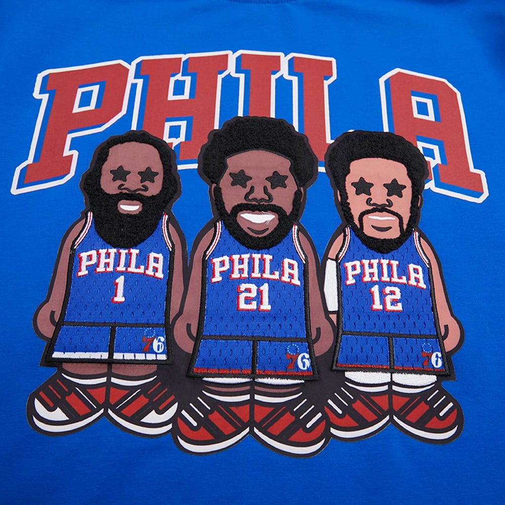 NBA - Joel Embiid, Tobias Harris, James Harden Philadelphia 76ers Pro Standard Multi Lineup T-Shirt - Royal