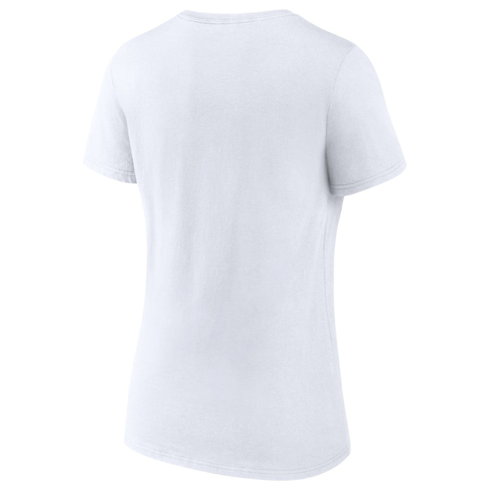 NBA - LeBron James Women's NBA All-Time Scoring Record Split Points V-Neck T-Shirt - White