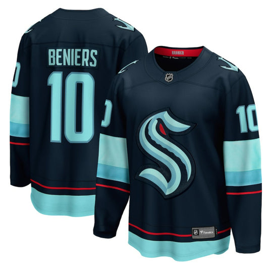 Matty Beniers Seattle Kraken Fanatics Premier Breakaway Player Jersey - Deep Sea Blue | NHL Jerseys