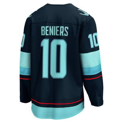 Matty Beniers Seattle Kraken Fanatics Premier Breakaway Player Jersey - Deep Sea Blue | NHL Jerseys