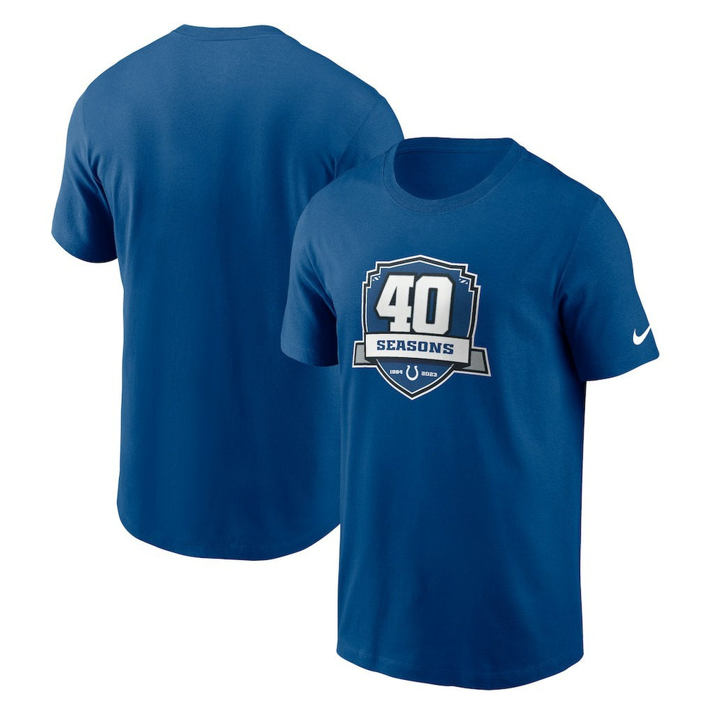 Indianapolis Colts 40th Anniversary Essential T-Shirt Royal - Nike