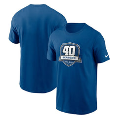 Indianapolis Colts 40th Anniversary Essential T-Shirt Royal - Nike