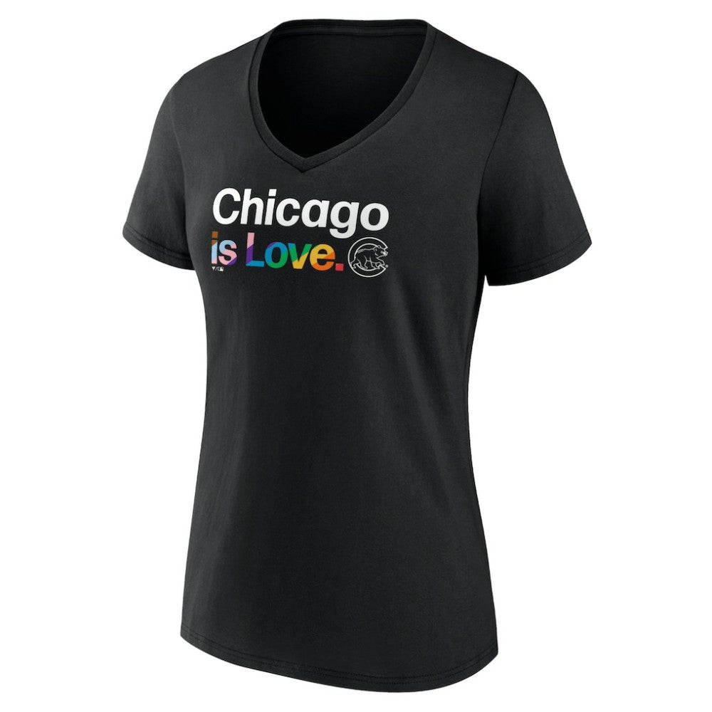 Chicago Cubs Women's City Pride V-Neck T-Shirt discount