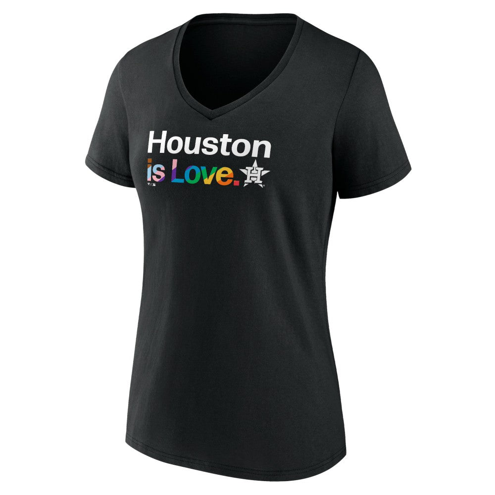 Houston Astros Women's City Pride V-Neck T-Shirt On Sale