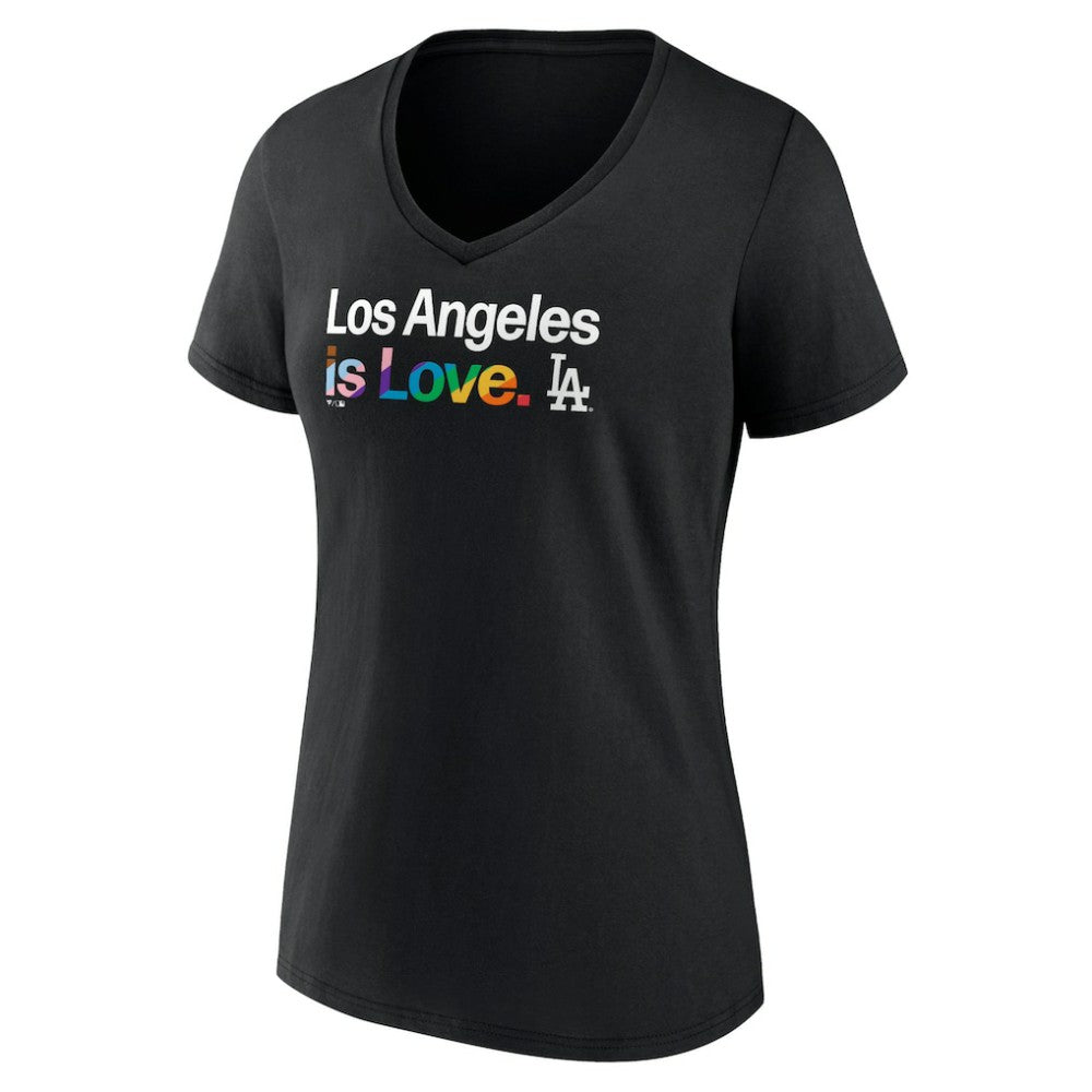 Los Angeles Dodgers Women's City Pride V-Neck T-Shirt for sale