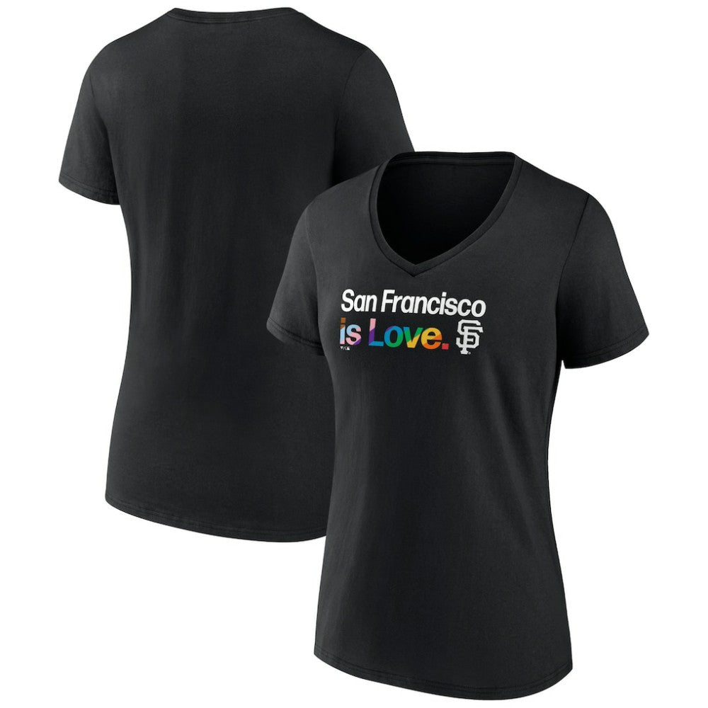San Francisco Giants Women's City Pride V-Neck T-Shirt Lifestyle