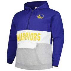 Fanatics - Golden State Warriors Big & Tall Anorak Half-Zip Hoodie - Royal