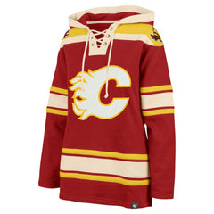 Calgary Flames - '47 Women's Superior Lacer Pullover Hoodie Red