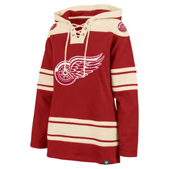 Detroit Red Wings - '47 Women's Superior Lacer Pullover Hoodie Red