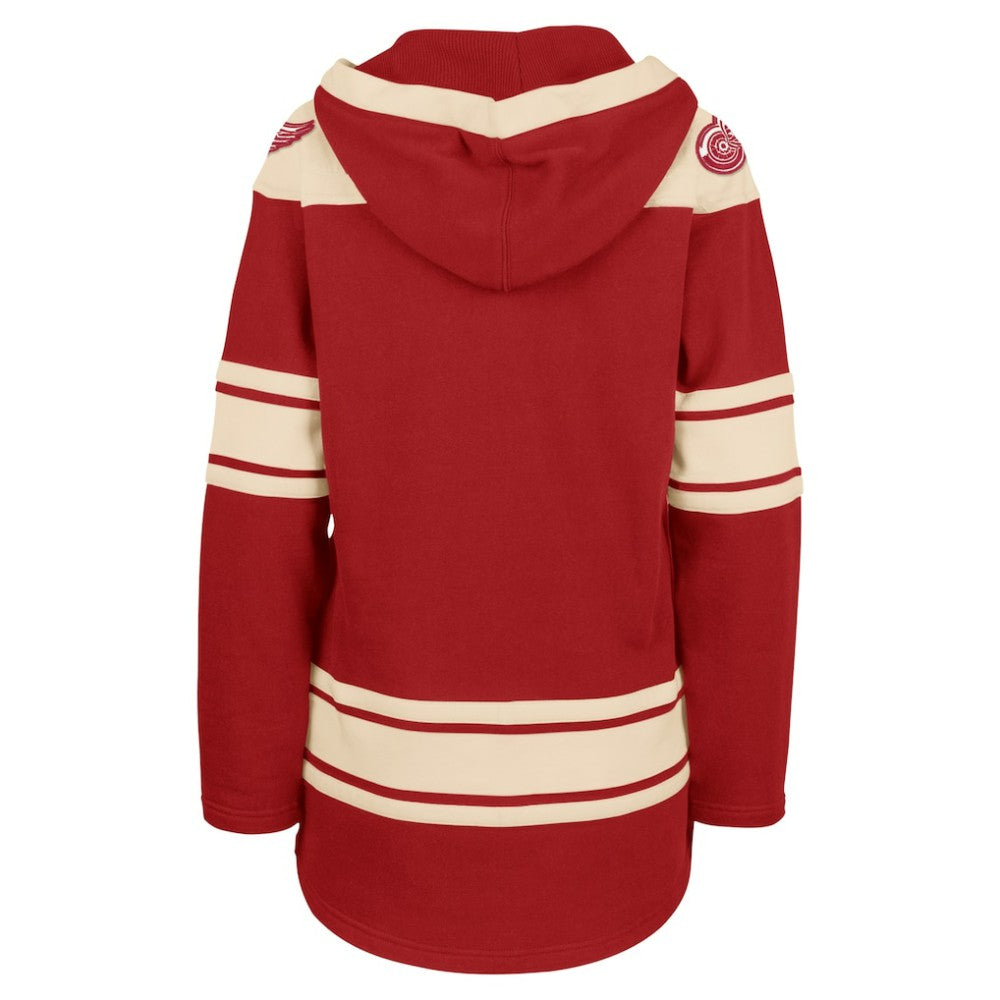 Detroit Red Wings - '47 Women's Superior Lacer Pullover Hoodie Red