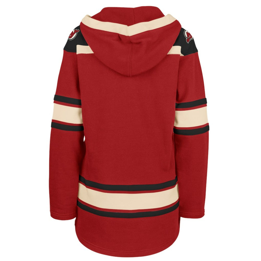 New Jersey Devils - '47 Women's Superior Lacer Pullover Hoodie Red