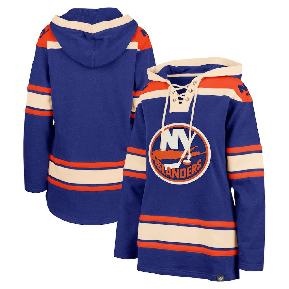 New York Islanders - '47 Women's Superior Lacer Pullover Hoodie Royal