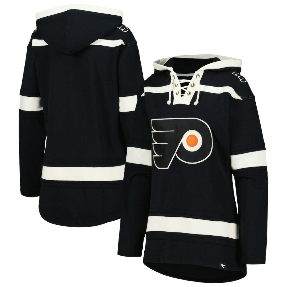 Philadelphia Flyers - '47 Women's Superior Lacer Pullover Hoodie Black