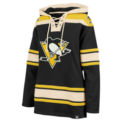 Pittsburgh Penguins '47 Women's Superior Lacer Pullover Hoodie Black