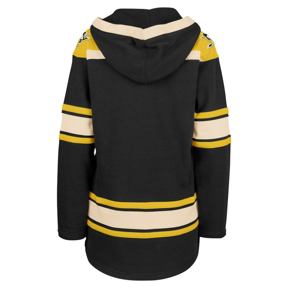 Pittsburgh Penguins '47 Women's Superior Lacer Pullover Hoodie Black