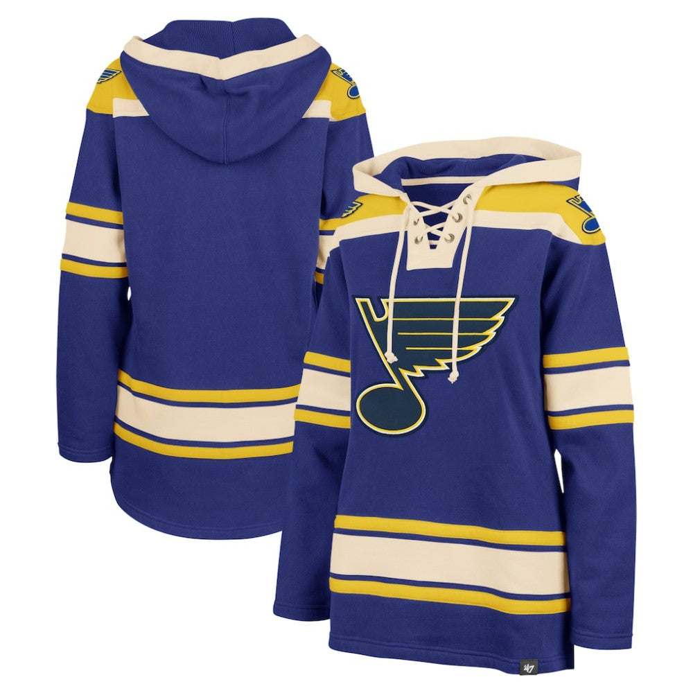 St. Louis Blues - '47 Women's Superior Lacer Pullover Hoodie Blue