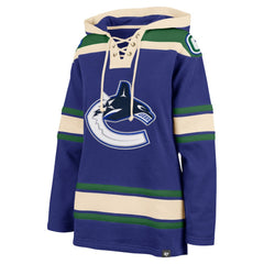 Vancouver Canucks - '47 Women's Superior Lacer Pullover Hoodie Blue