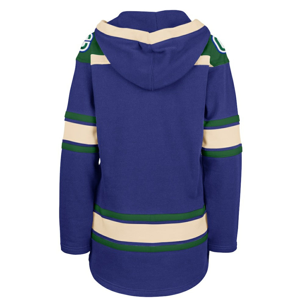 Vancouver Canucks - '47 Women's Superior Lacer Pullover Hoodie Blue