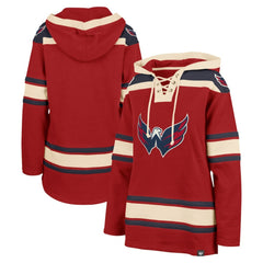 Washington Capitals '47 Women's Superior Lacer Pullover Hoodie Red