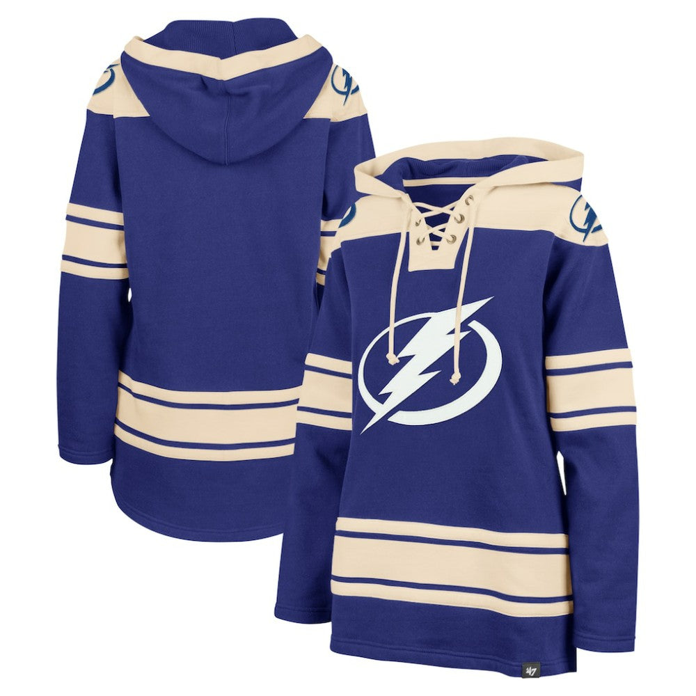 Tampa Bay Lightning - '47 Women's Superior Lacer Pullover Hoodie Blue