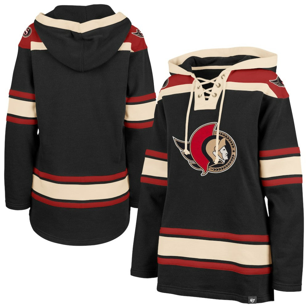 Ottawa Senators - '47 Women's Superior Lacer Pullover Hoodie Black