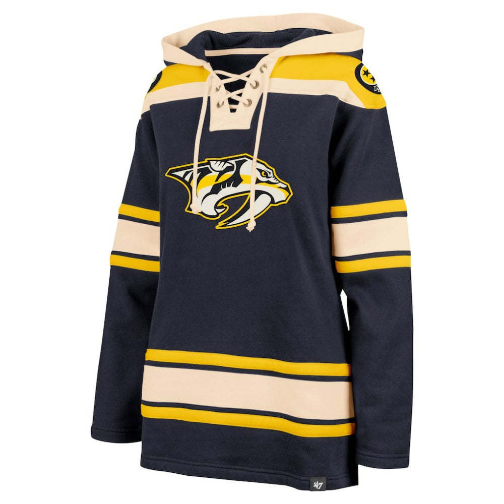 Nashville Predators - '47 Women's Superior Lacer Pullover Hoodie Navy