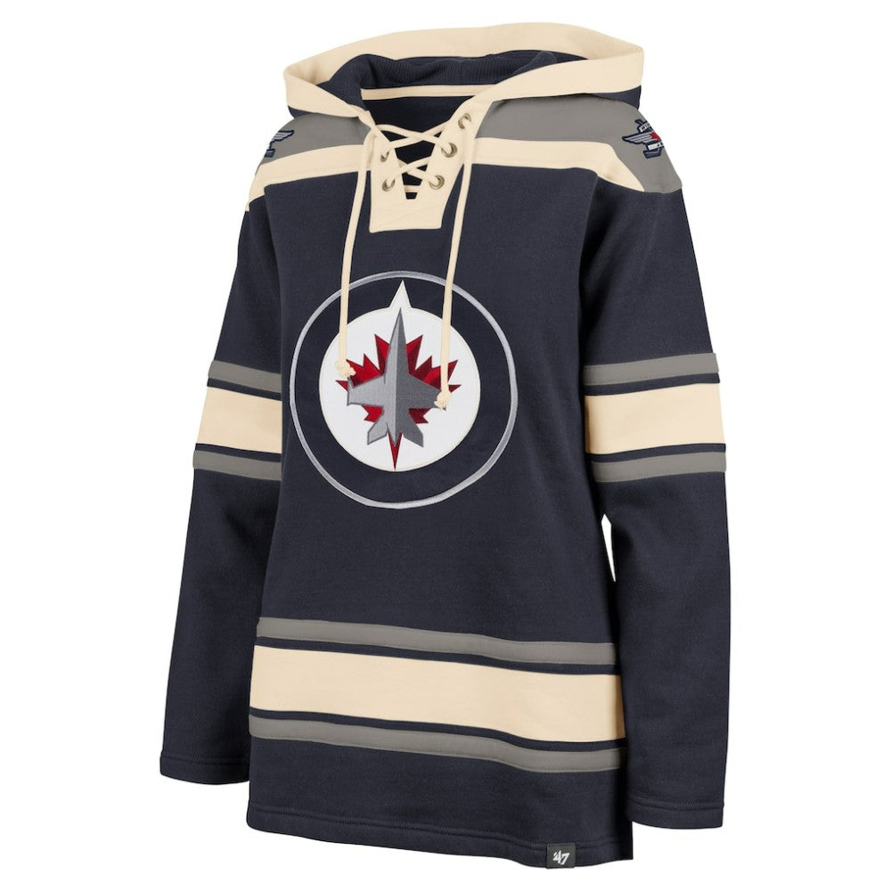 Winnipeg Jets - '47 Women's Superior Lacer Pullover Hoodie Navy