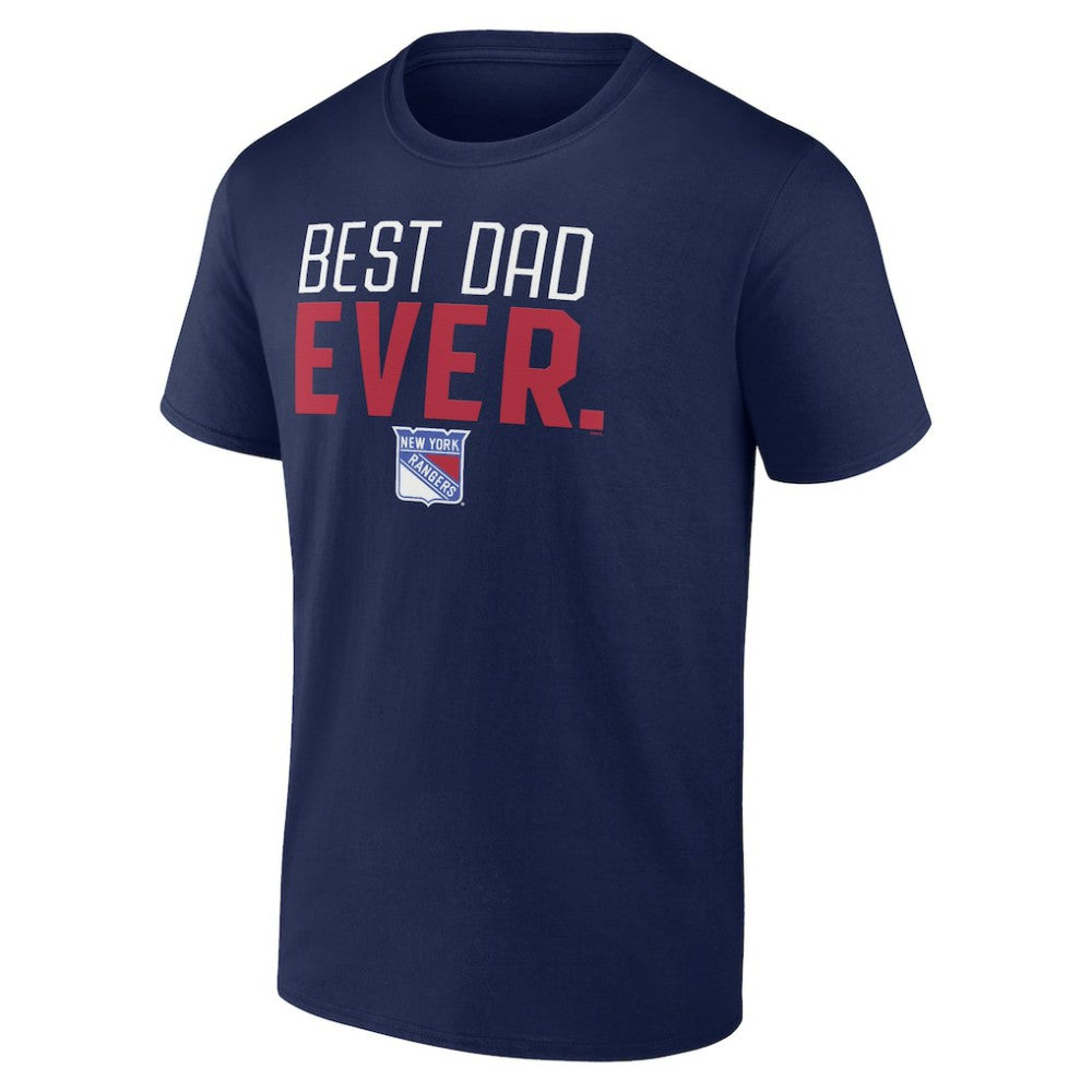 New York Rangers Best Dad Ever T-Shirt Navy