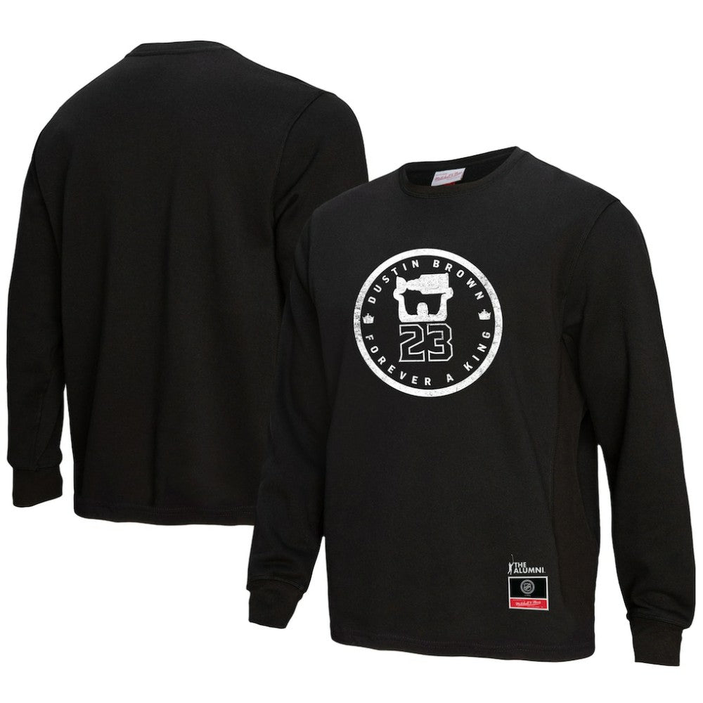 Dustin Brown Los Angeles Kings - Mitchell & Ness Forever A King Long Sleeve T-Shirt Black