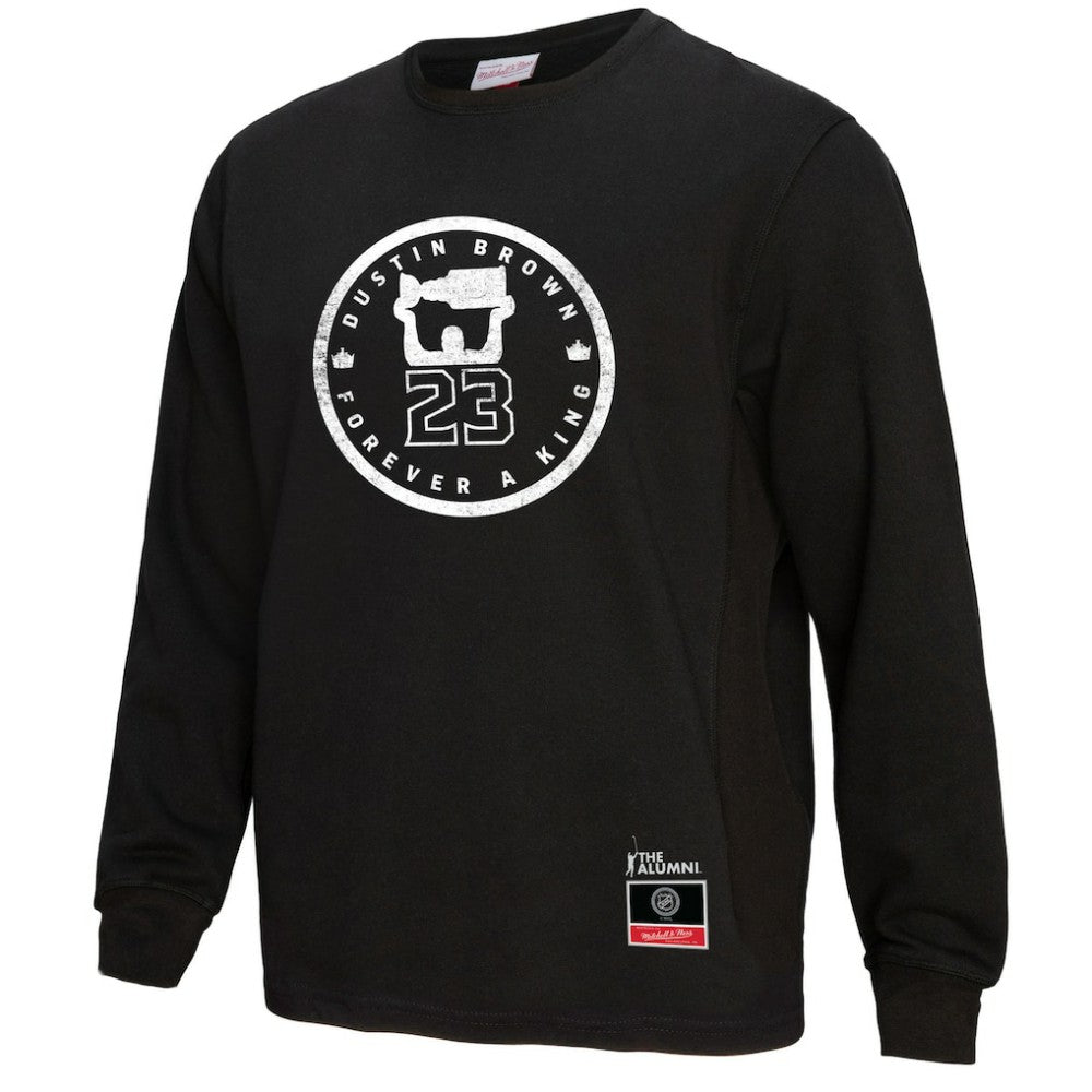 Dustin Brown Los Angeles Kings - Mitchell & Ness Forever A King Long Sleeve T-Shirt Black