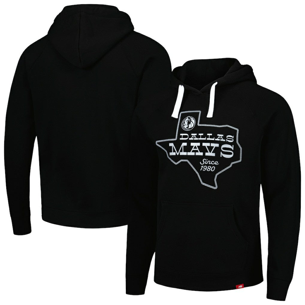 NBA - Dallas Mavericks Sportiqe Unisex Olsen Raglan Tri-Blend Pullover Hoodie - Navy