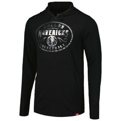 NBA - Dallas Mavericks Sportiqe Unisex Rowan Tri-Blend Long Sleeve Hoodie T-Shirt - Black