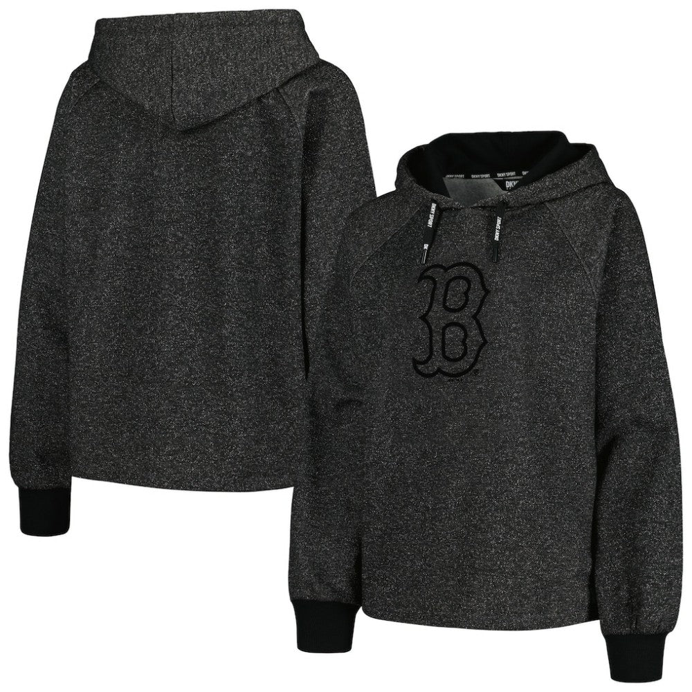 Boston Red Sox DKNY Sport Women's Debbie Dolman Raglan Pullover Hoodie On Sale