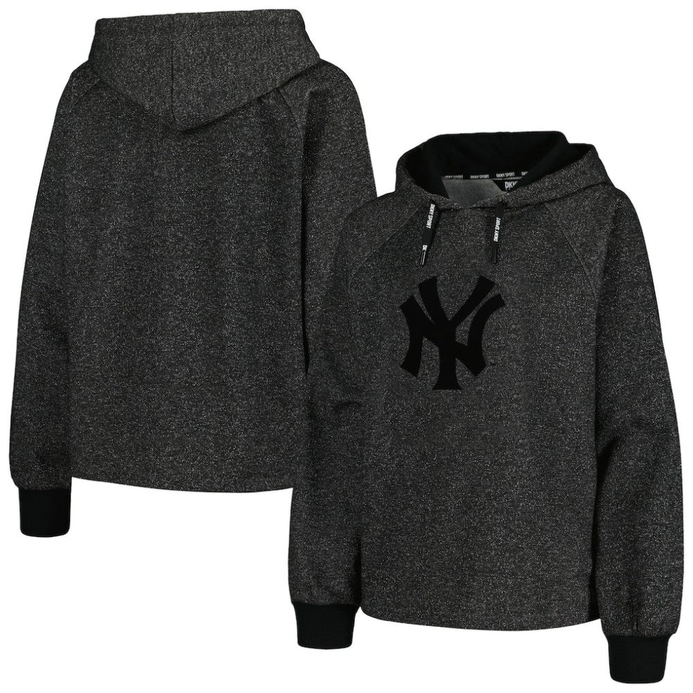 New York Yankees DKNY Sport Women's Debbie Dolman Raglan Pullover Hoodie Near Me