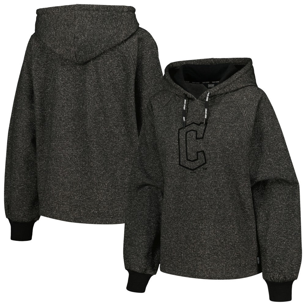 Cleveland Guardians DKNY Sport Women's Debbie Dolman Raglan Pullover Hoodie Lifestyle