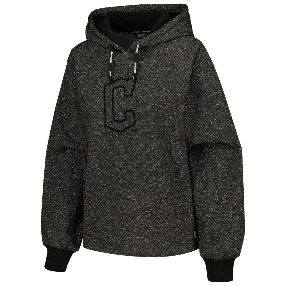 Cleveland Guardians DKNY Sport Women's Debbie Dolman Raglan Pullover Hoodie Lifestyle