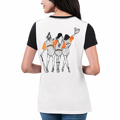 San Francisco Giants G-III 4Her by Carl Banks Women's Illustration Ringer T-Shirt On Sale