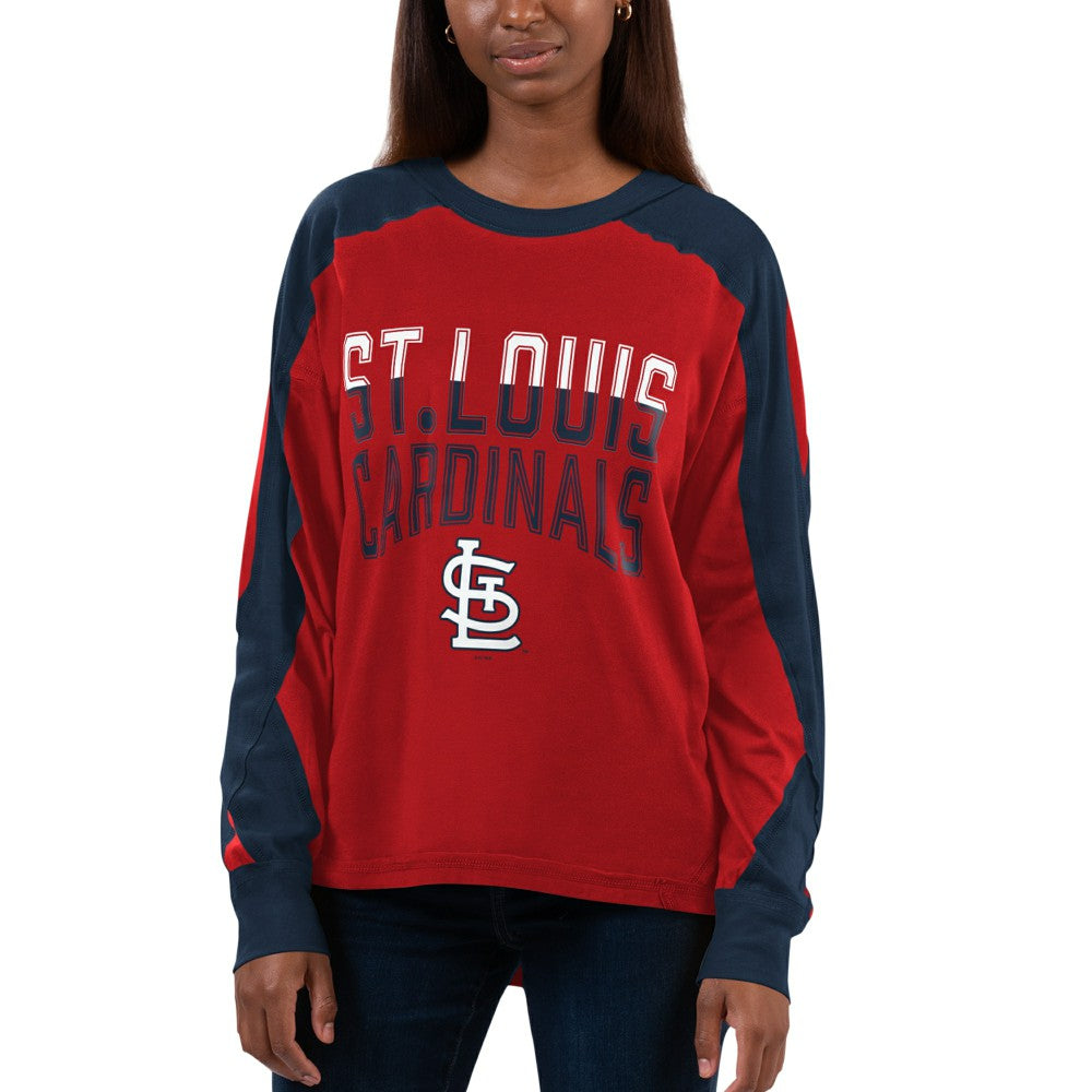 St. Louis Cardinals G-III 4Her by Carl Banks Women's Smash Raglan Long Sleeve T-Shirt Clearance