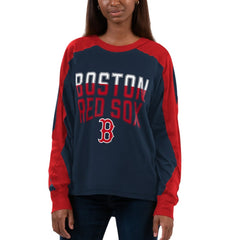 Boston Red Sox G-III 4Her by Carl Banks Women's Smash Raglan Long Sleeve T-Shirt On Sale