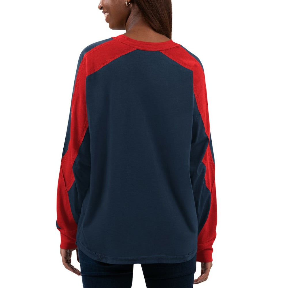 Boston Red Sox G-III 4Her by Carl Banks Women's Smash Raglan Long Sleeve T-Shirt On Sale