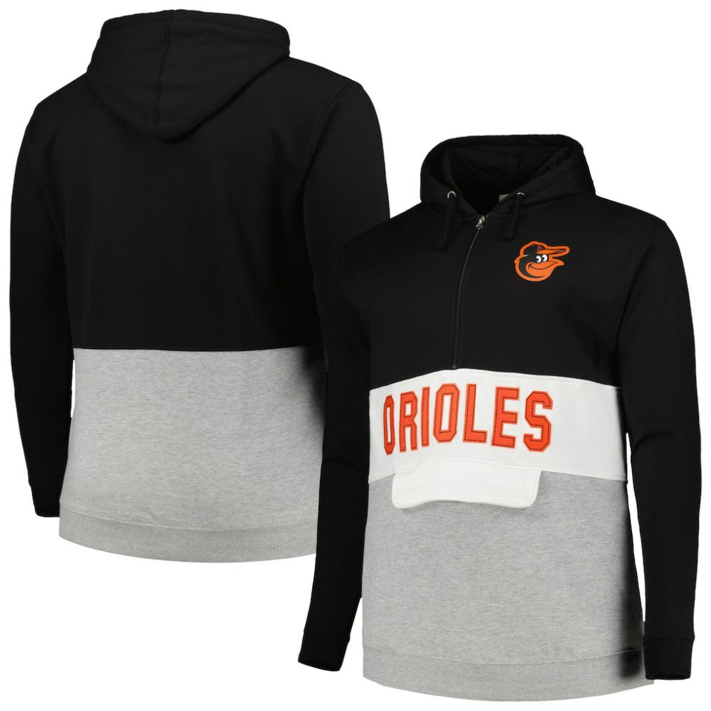 Baltimore Orioles Big & Tall Hoodie Half-Zip Sweatshirt for sale