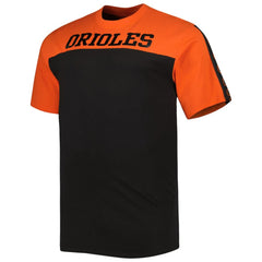 Baltimore Orioles Big & Tall Yoke Knit T-Shirt - Orange/Black Near Me