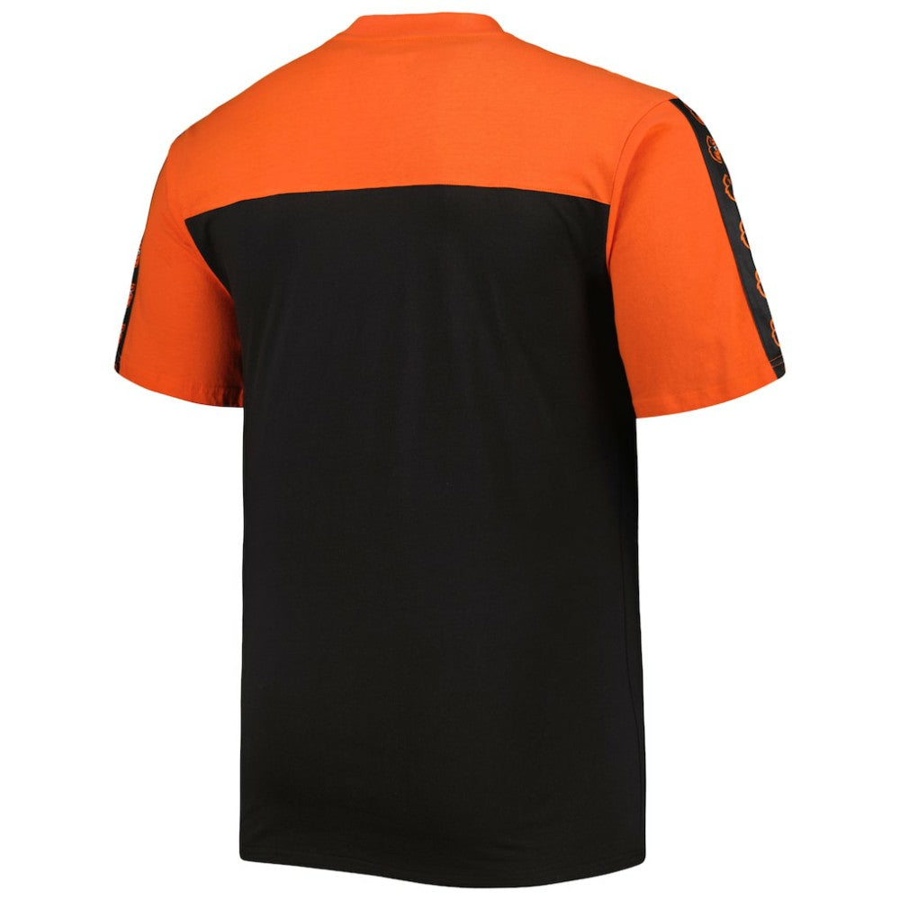 Baltimore Orioles Big & Tall Yoke Knit T-Shirt - Orange/Black Near Me