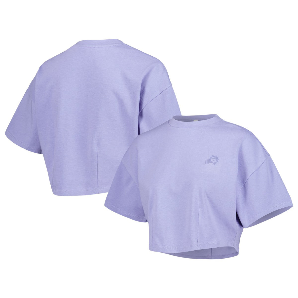 NBA - Phoenix Suns Lusso Women's Nola Faded Tonal Cropped T-Shirt - Purple