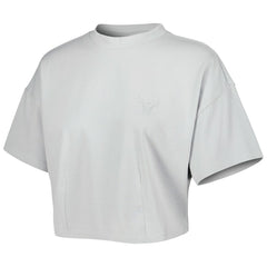 NBA - Chicago Bulls Lusso Women's Nola Faded Tonal Cropped T-Shirt - Gray