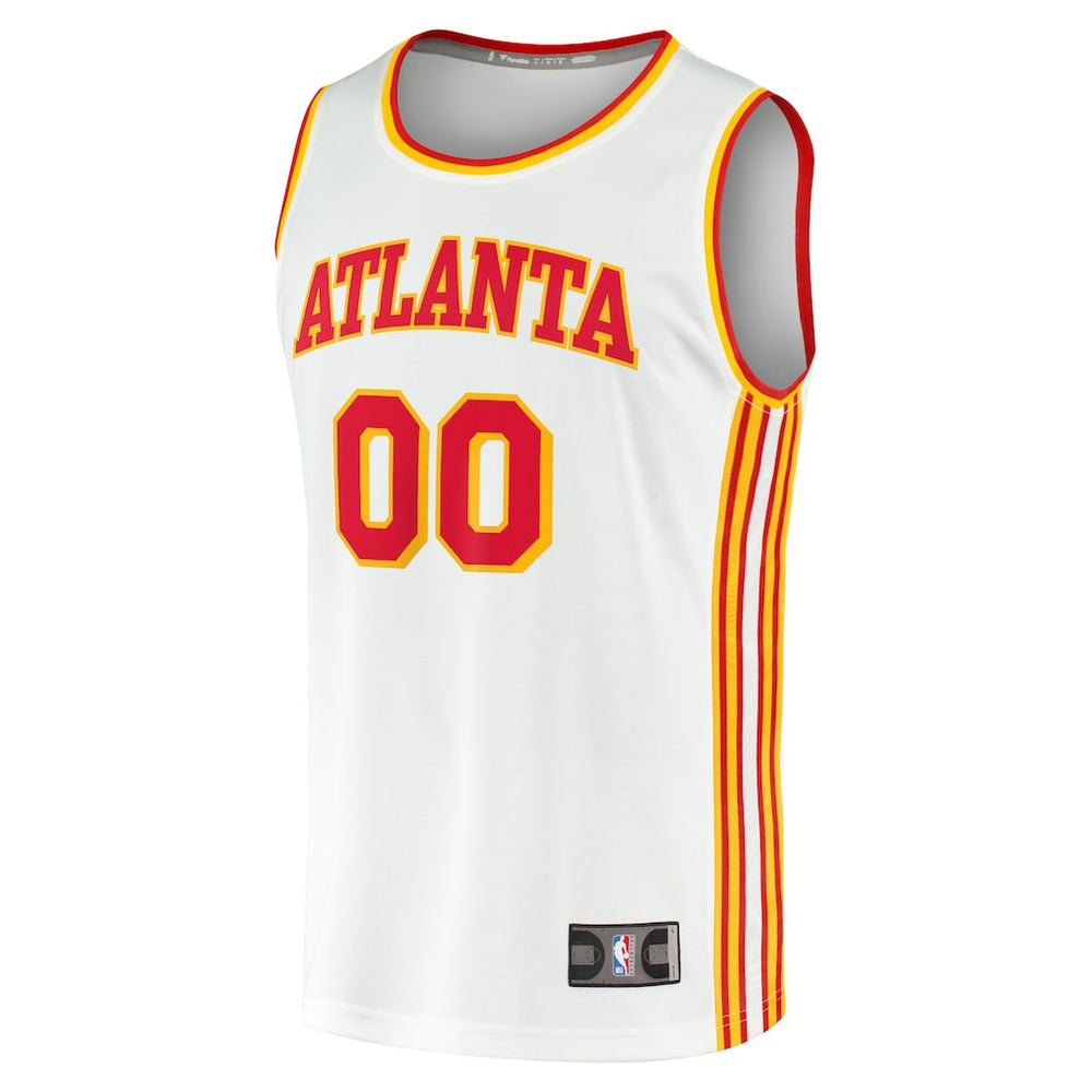 Fanatics - Atlanta Hawks Youth Fast Break Replica Custom Jersey - Association Edition - White