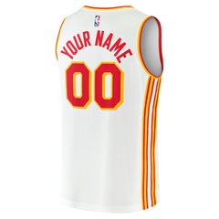 Fanatics - Atlanta Hawks Youth Fast Break Replica Custom Jersey - Association Edition - White